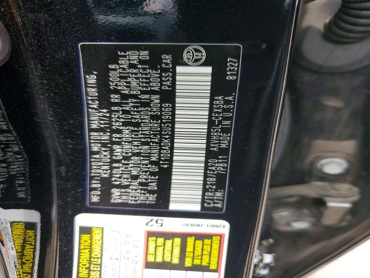 2025 TOYOTA CAMRY