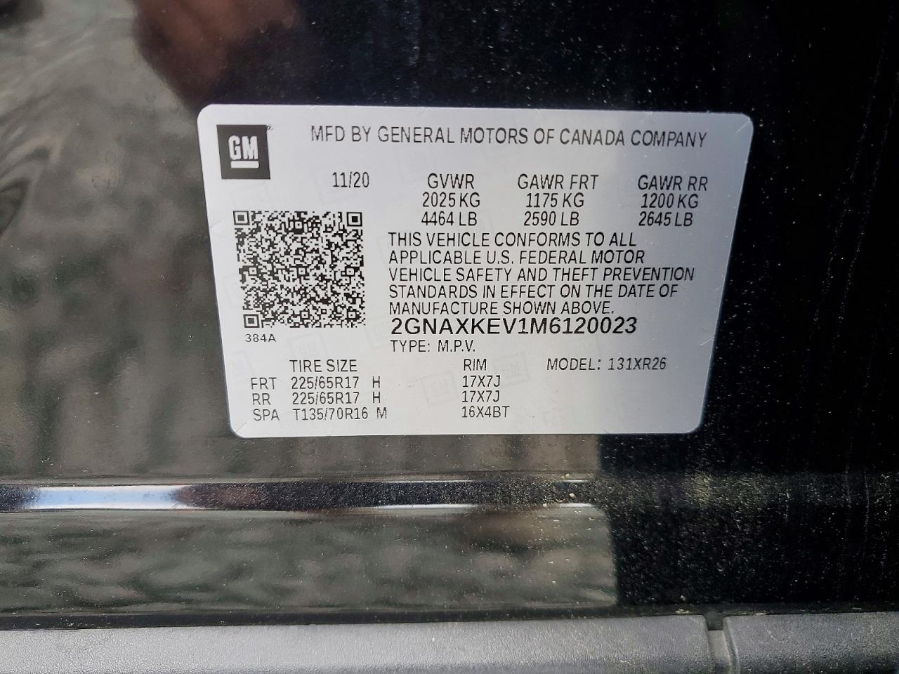 2021 CHEVROLET EQUINOX