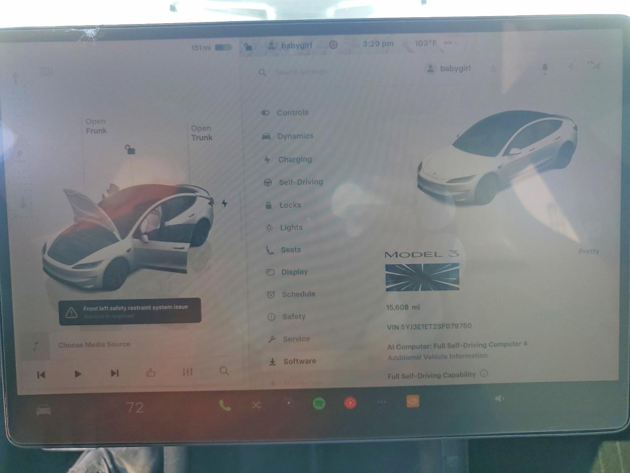 2025 TESLA MODEL 3
