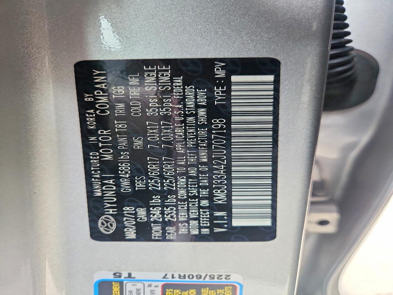 2018 HYUNDAI TUCSON