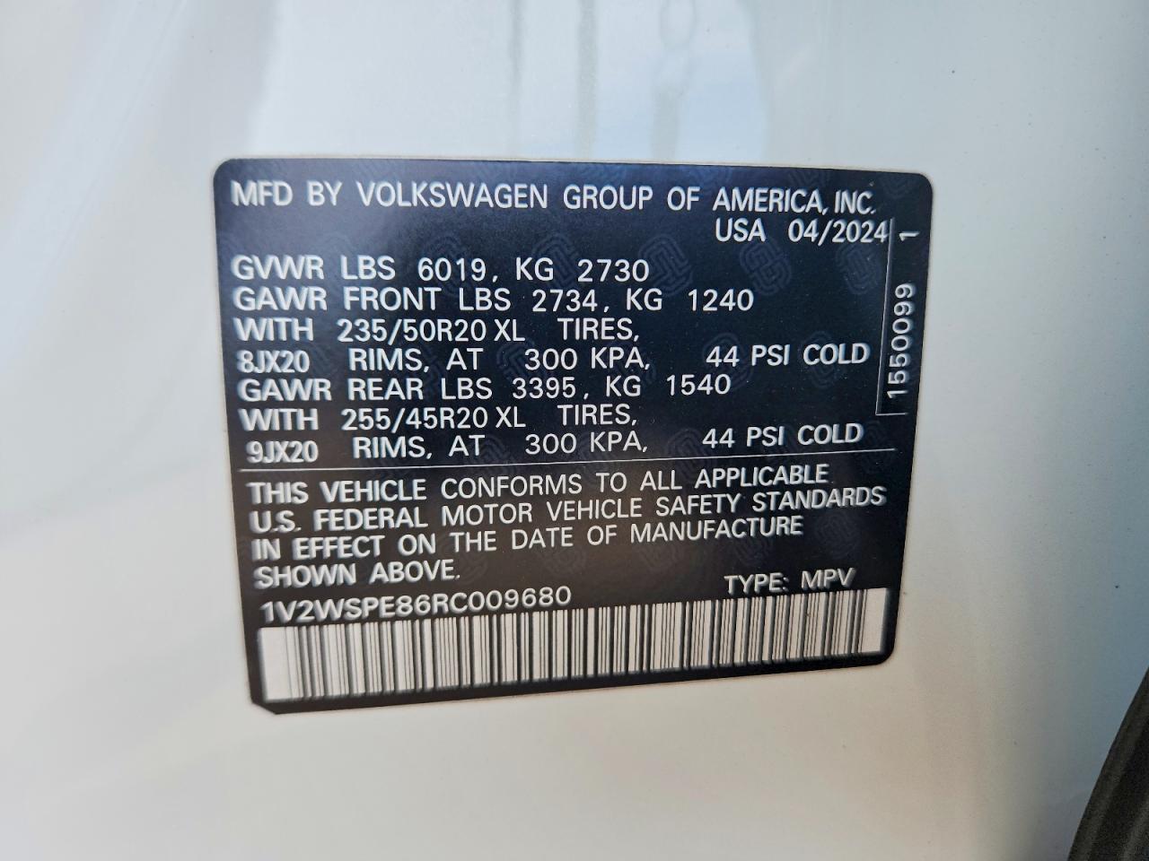 2024 VOLKSWAGEN ALL OTHER