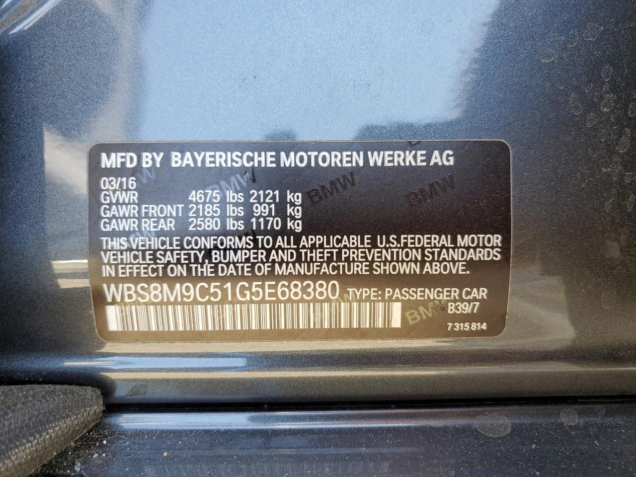 2016 BMW M3