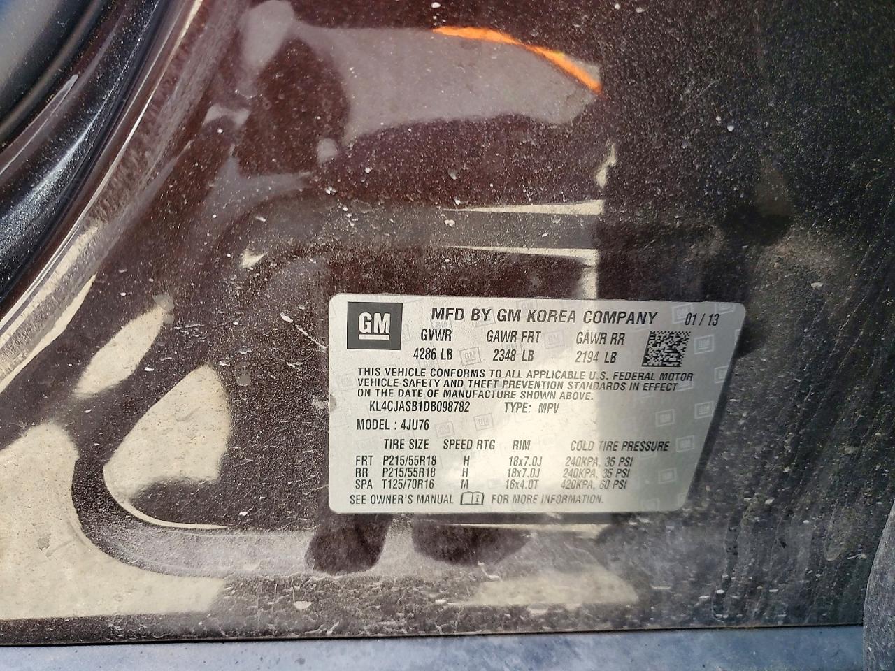 2013 BUICK ENCORE