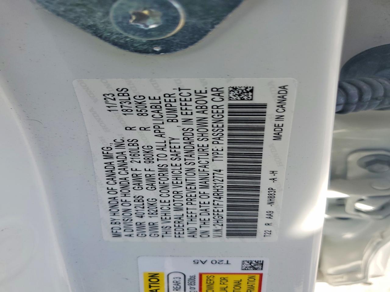 2024 HONDA CIVIC