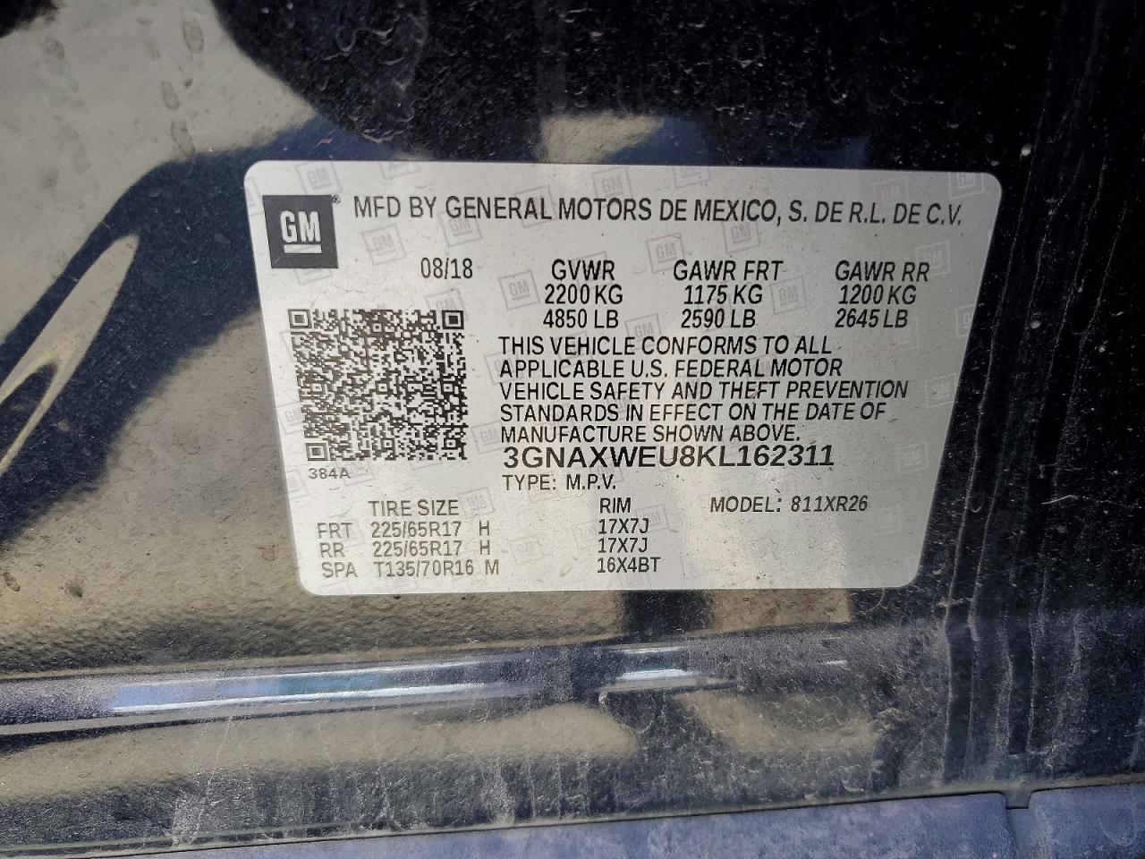 2019 CHEVROLET EQUINOX