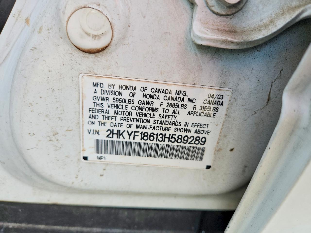 2003 HONDA PILOT