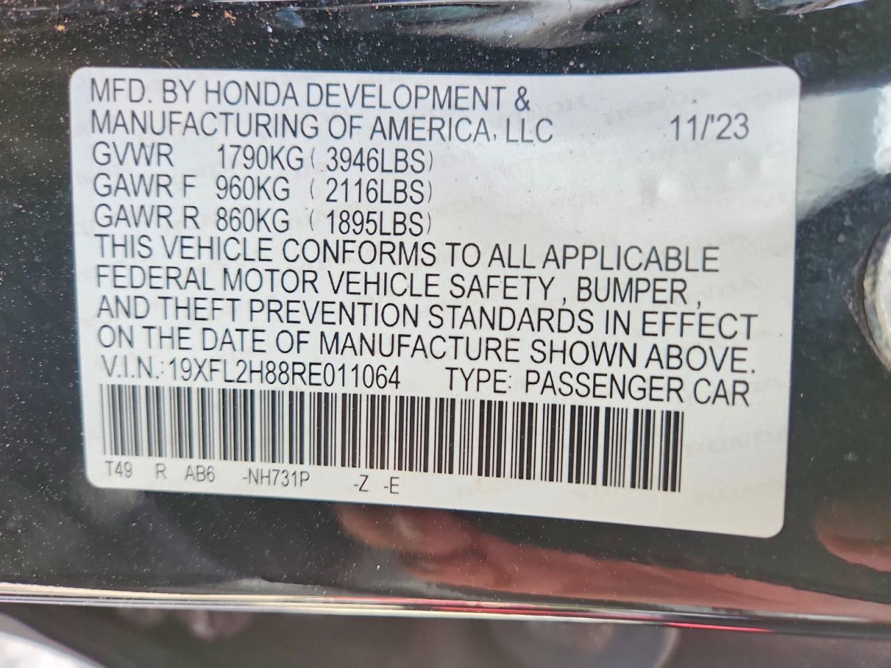 2024 HONDA CIVIC