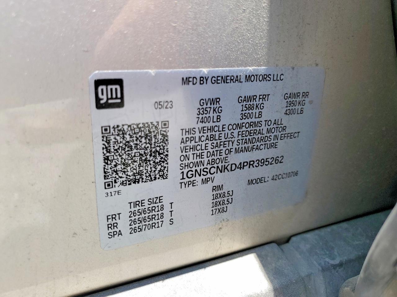 2023 CHEVROLET TAHOE