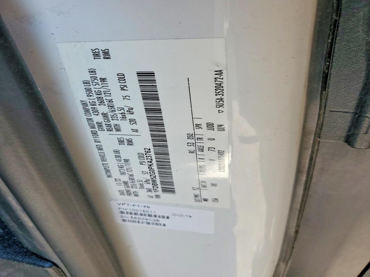 2023 FORD TRANSIT