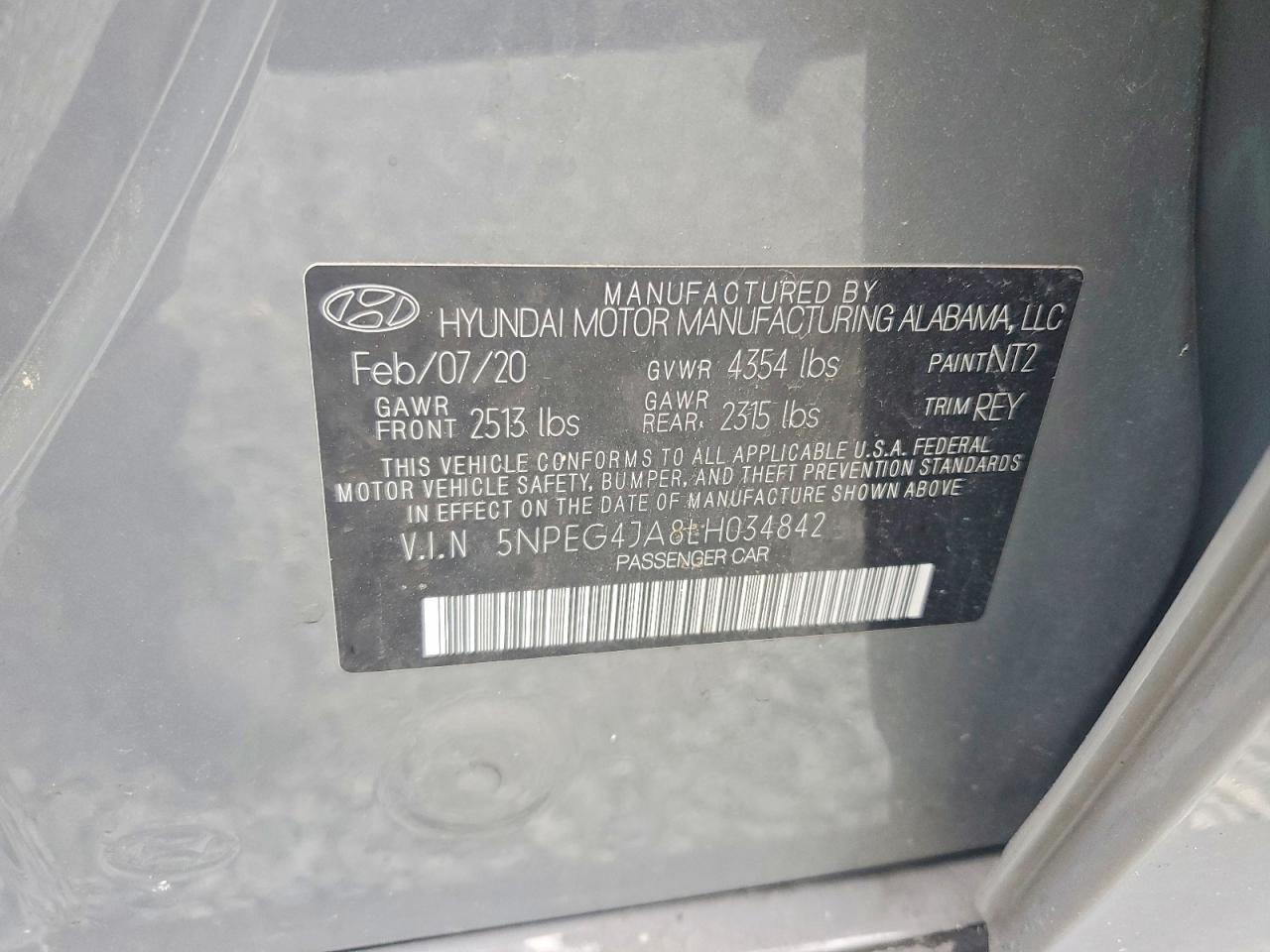 2020 HYUNDAI SONATA