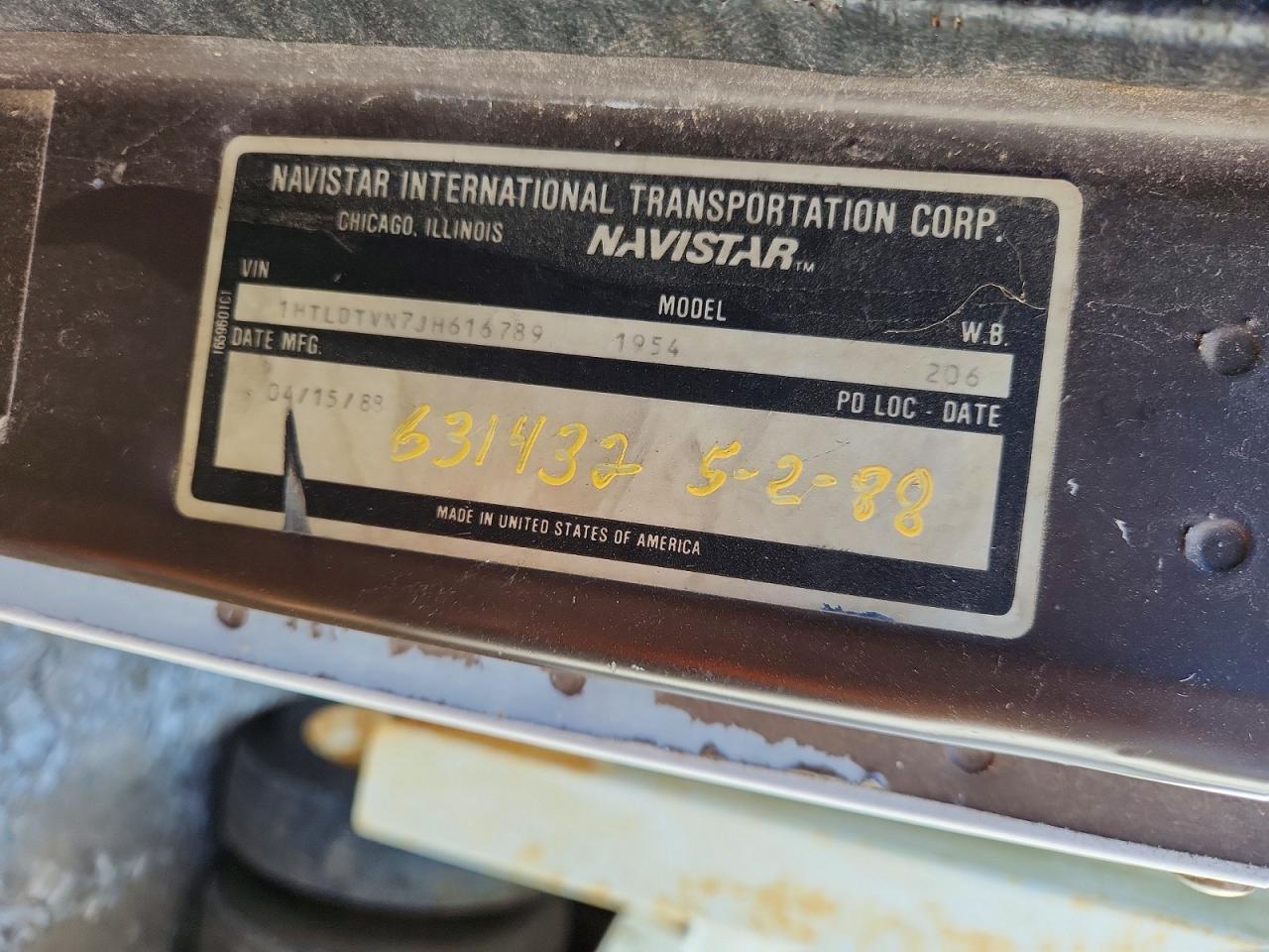 1988 INTERNATIONAL ALL OTHER