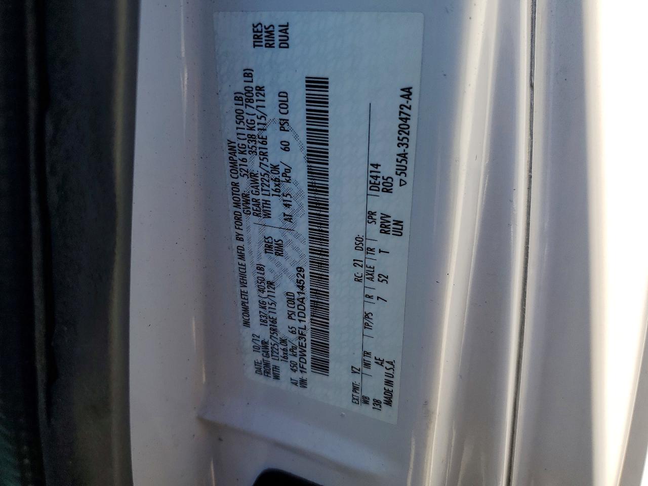 2013 FORD ECONOLINE