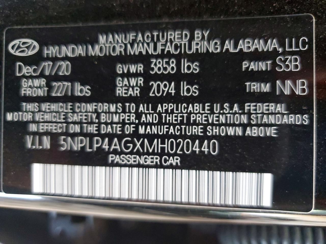 2021 HYUNDAI ELANTRA