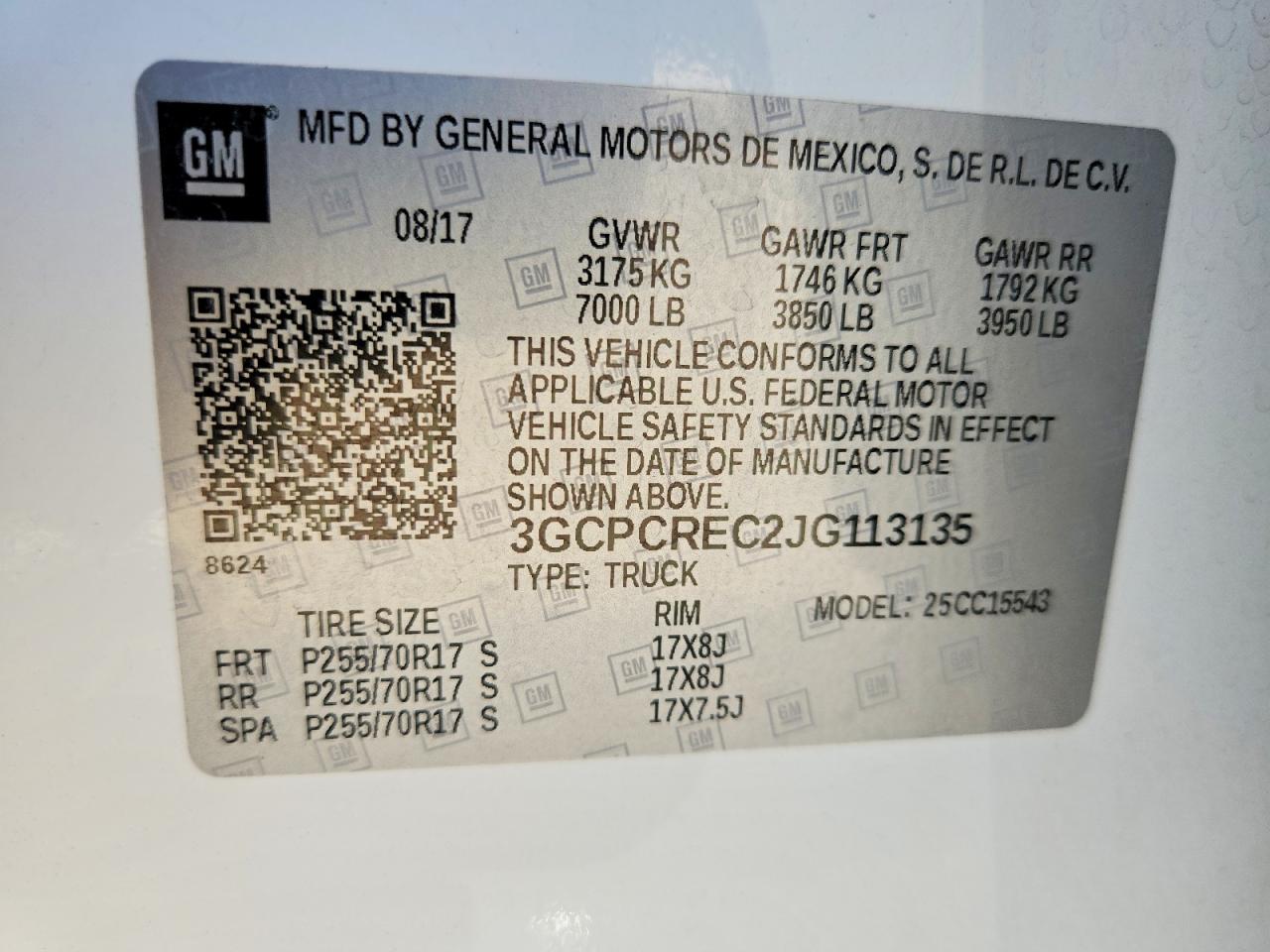 2018 CHEVROLET SILVERADO