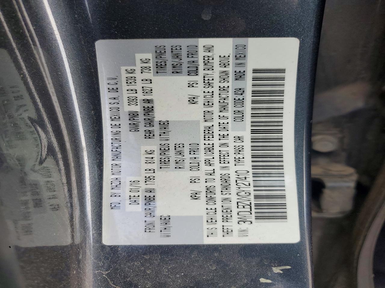 2016 SCION IA