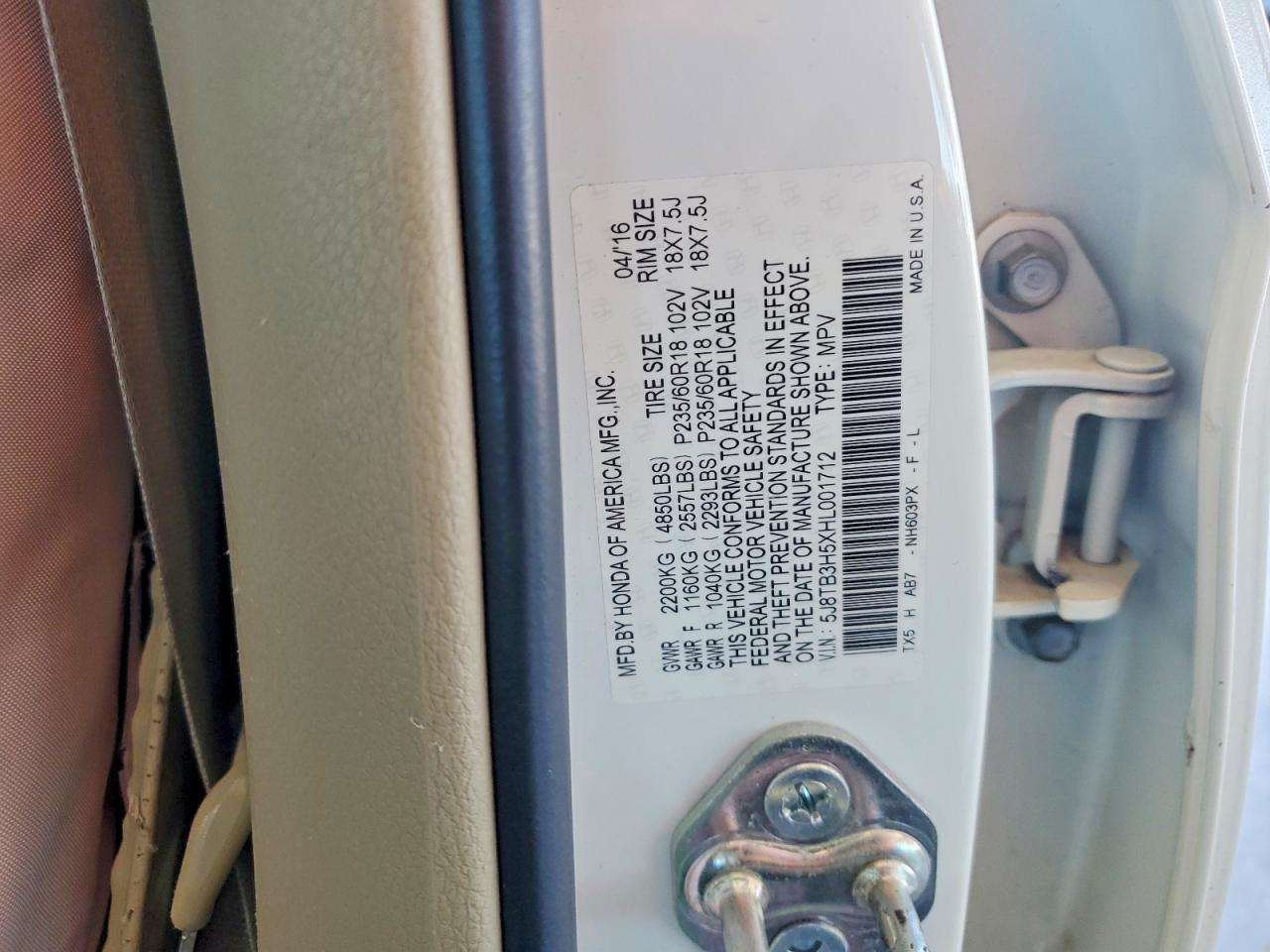2017 ACURA RDX