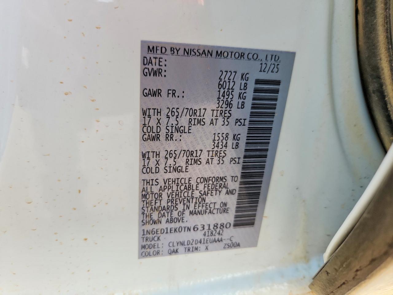 2026 NISSAN FRONTIER
