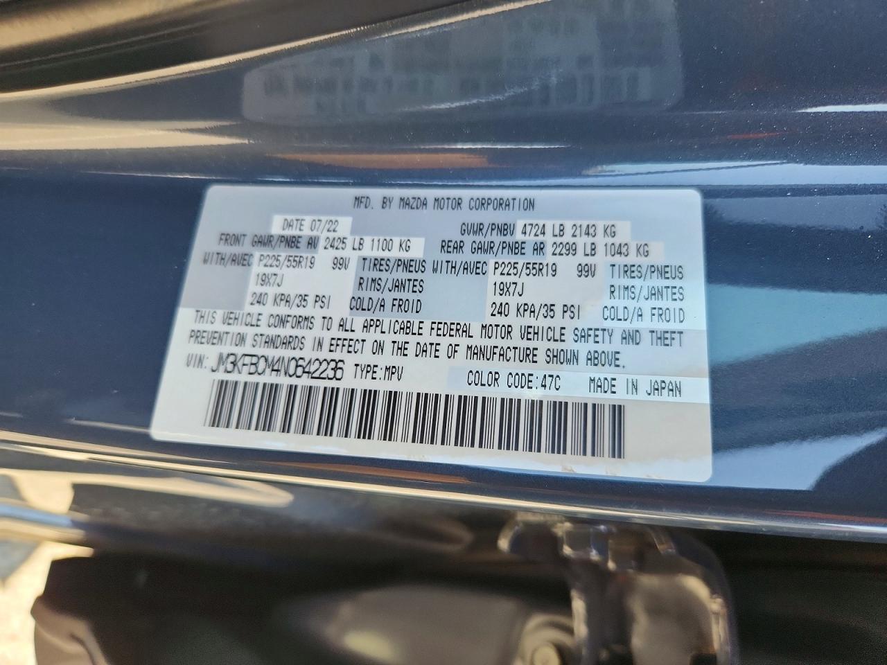 2022 MAZDA CX-5 PREFE