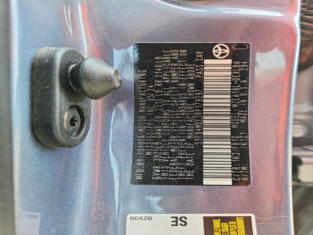 2024 TOYOTA COROLLA