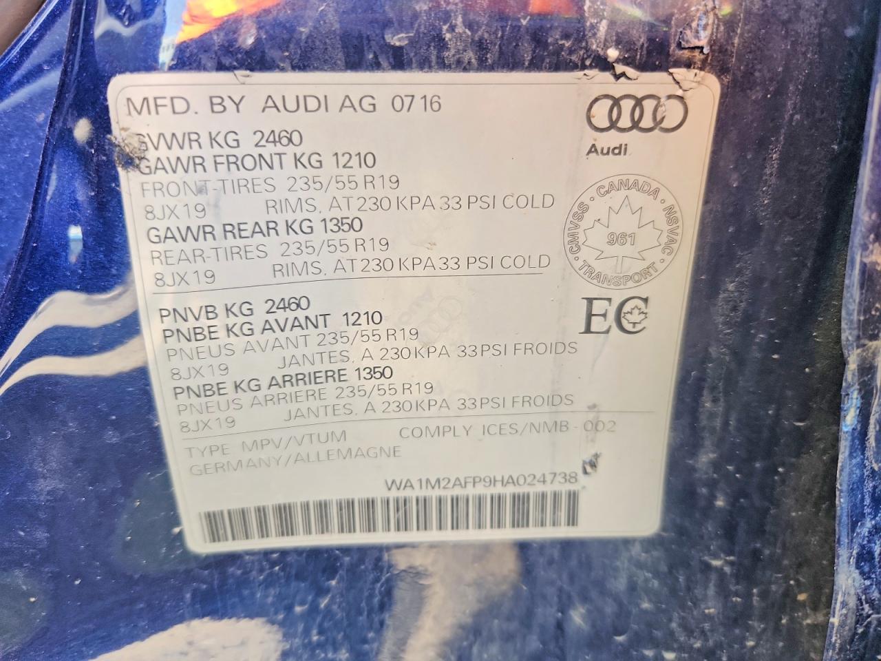 2017 AUDI Q5