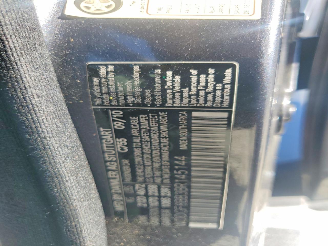 2011 MERCEDES-BENZ C-CLASS