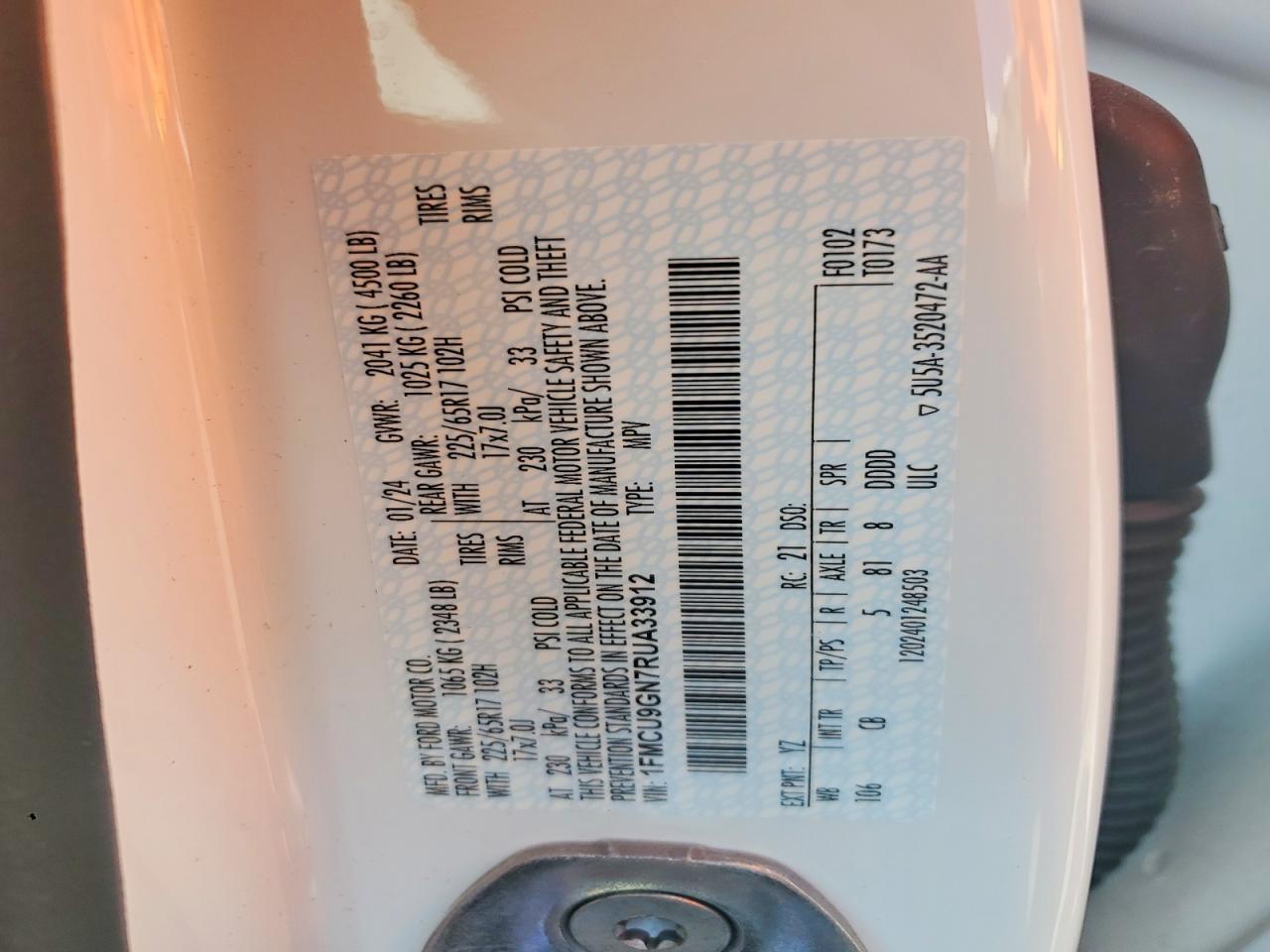 2024 FORD ESCAPE