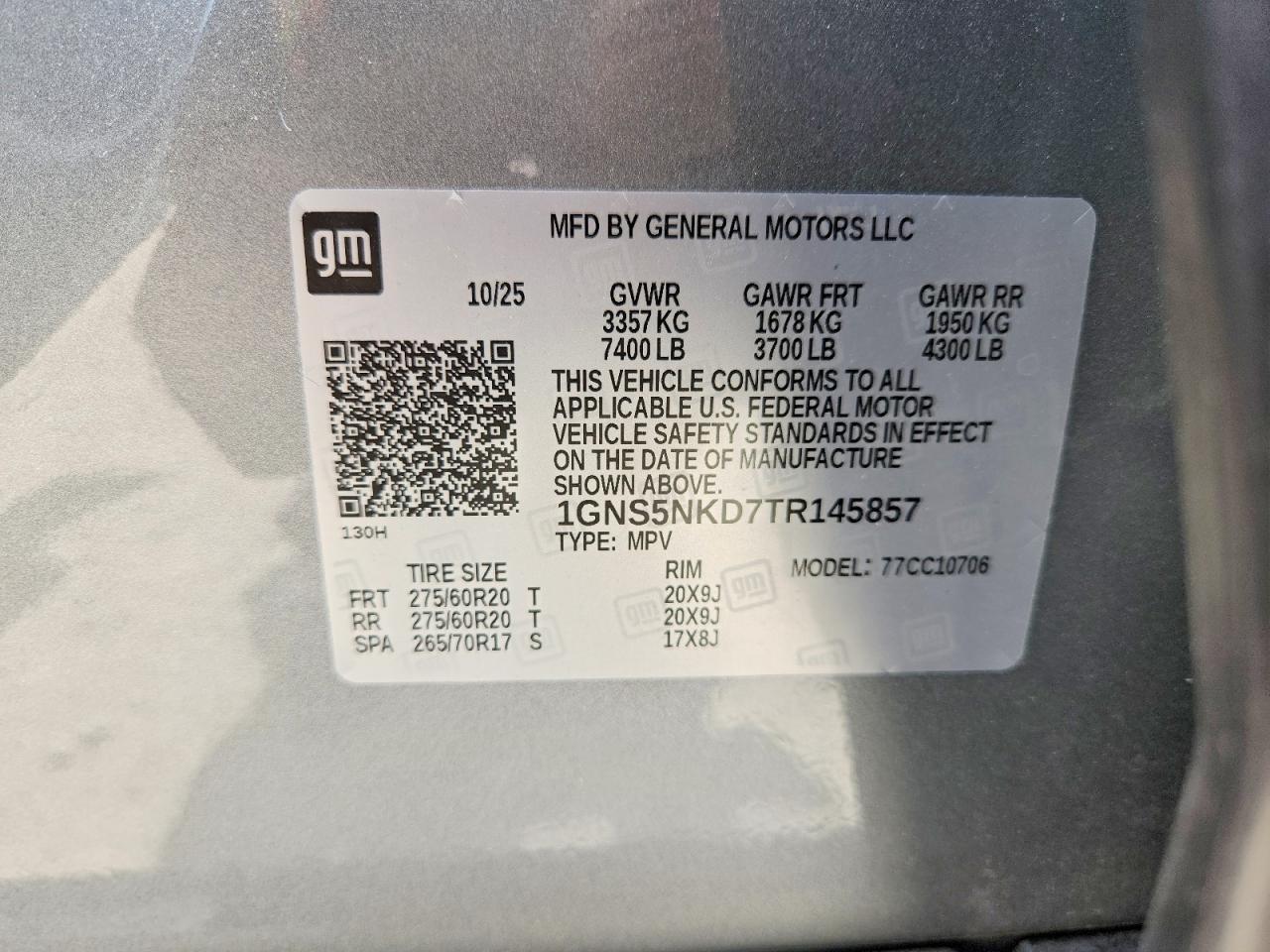 2026 CHEVROLET TAHOE