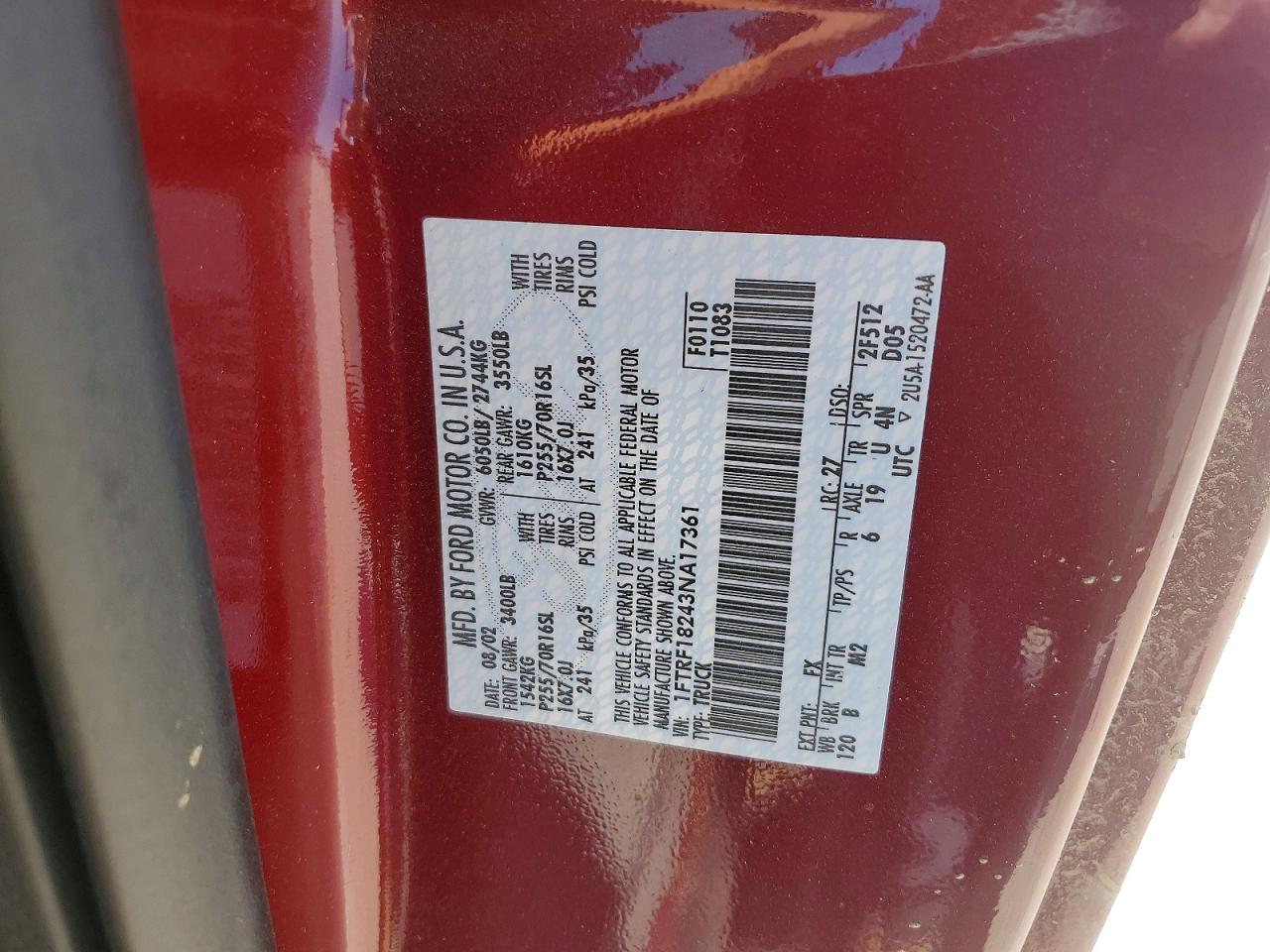 2003 FORD F150