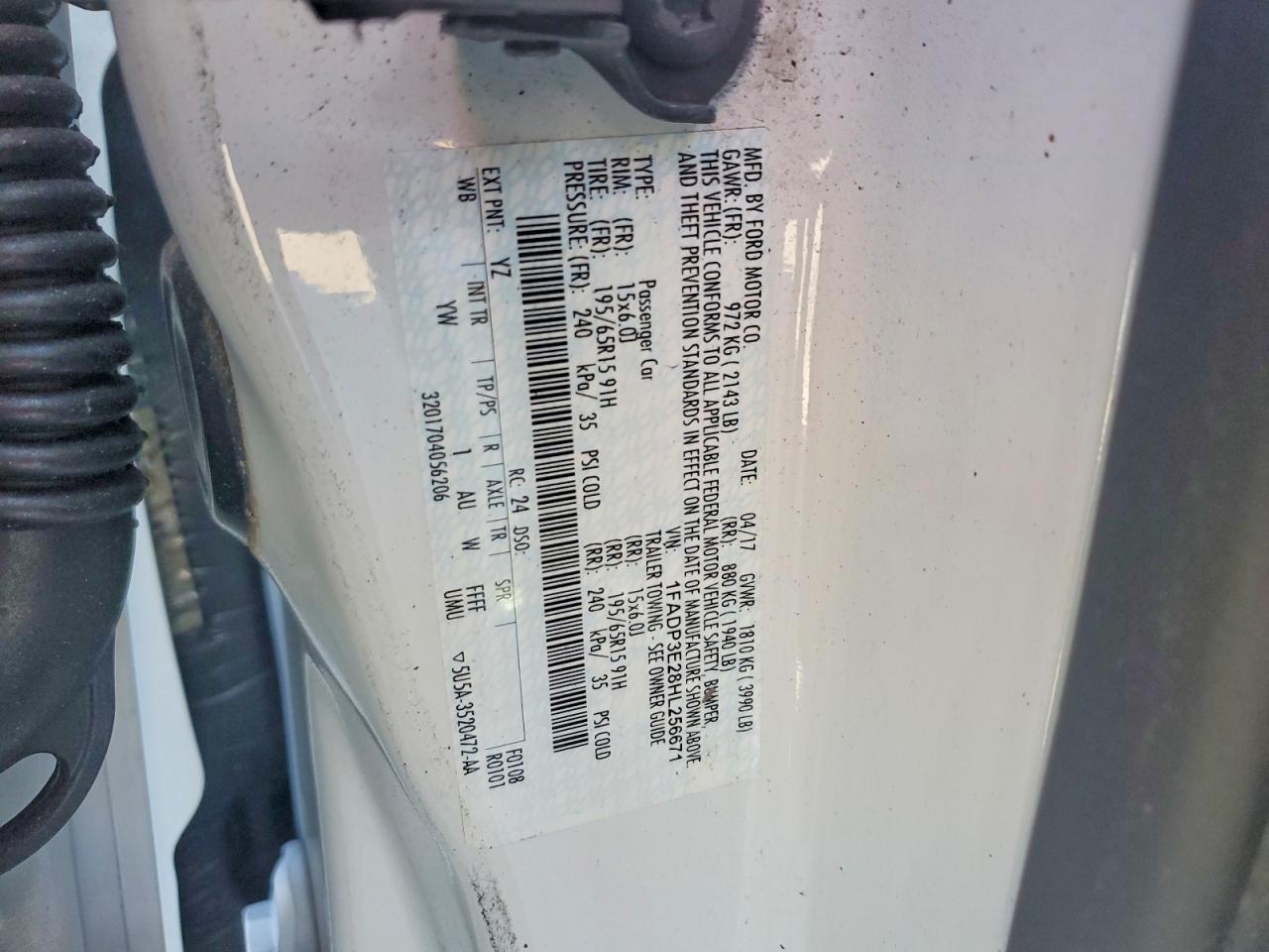 2017 FORD FOCUS