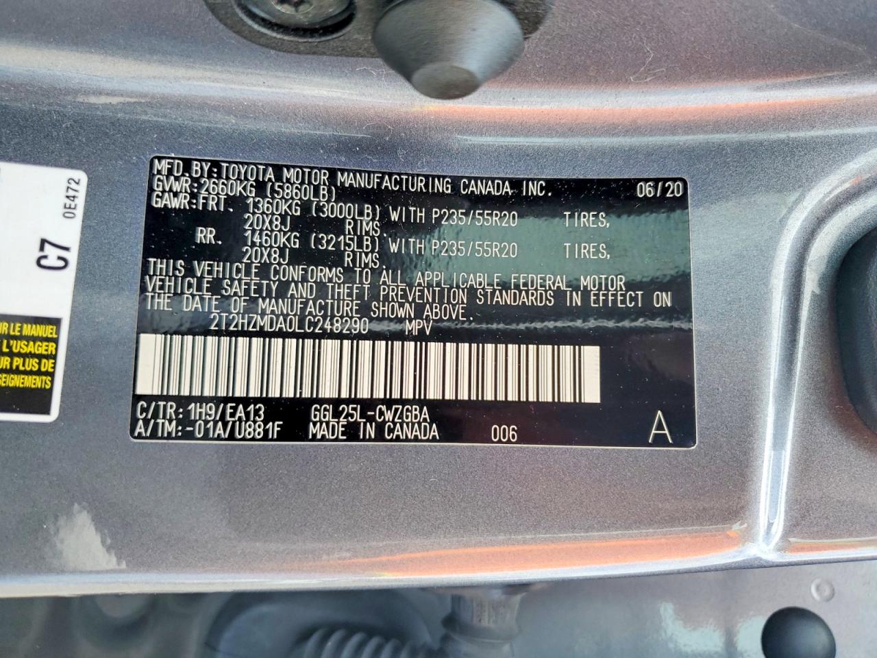 2020 LEXUS RX350