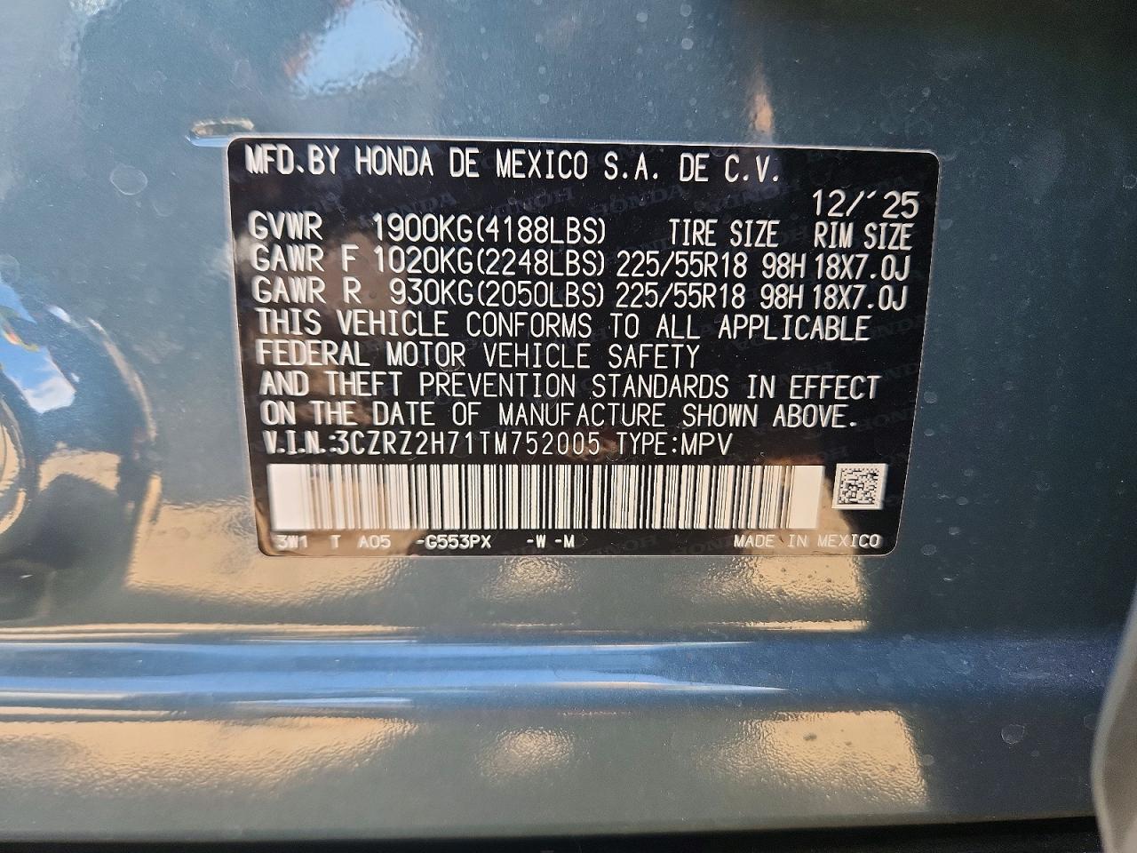 2026 HONDA HR-V
