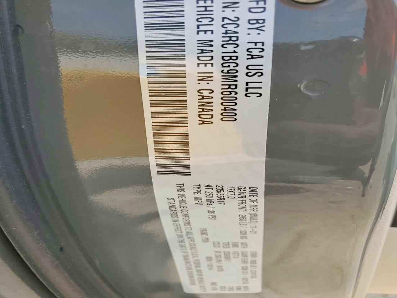 2021 CHRYSLER PACIFICA