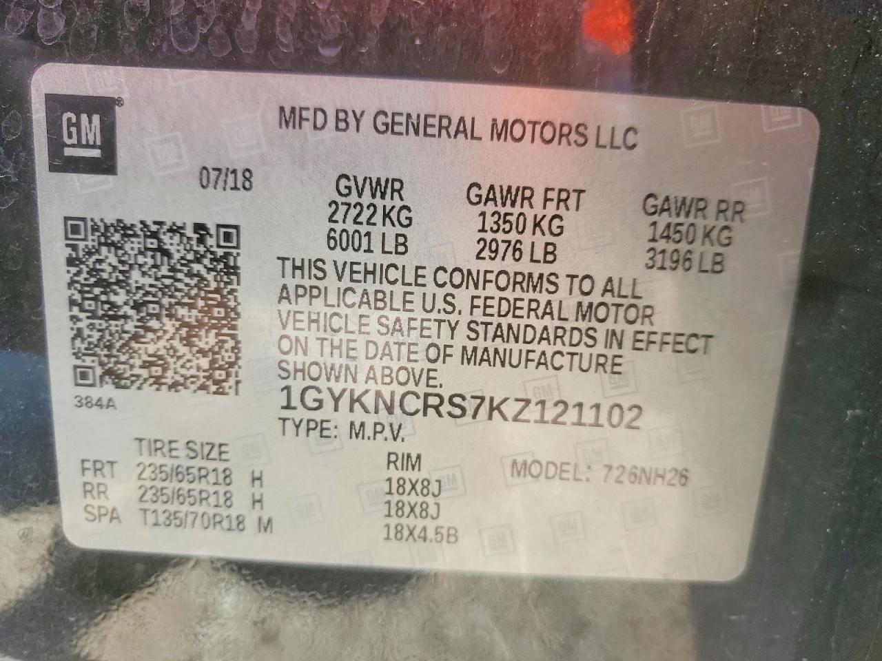2019 CADILLAC XT5