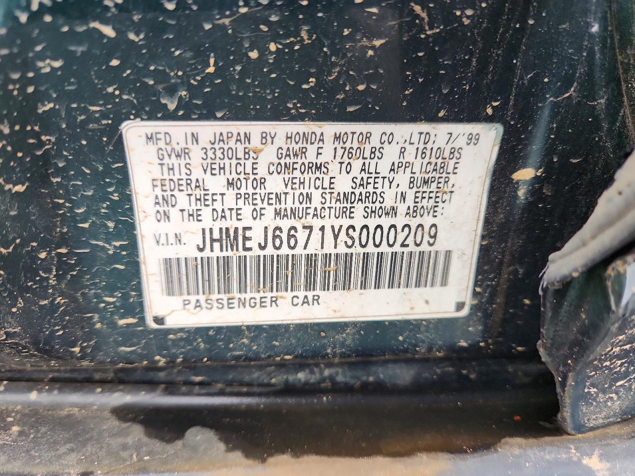 2000 HONDA CIVIC
