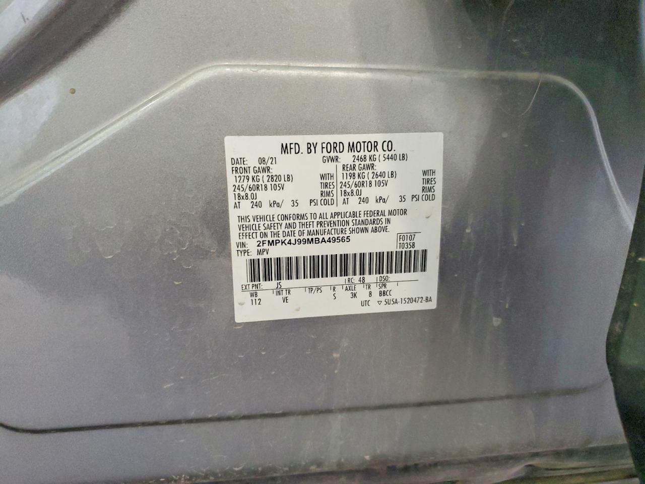 2021 FORD EDGE
