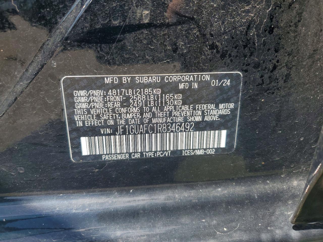 2024 SUBARU IMPREZA