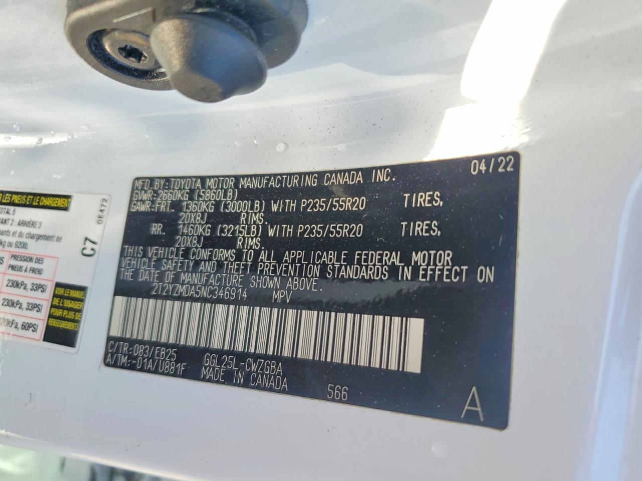 2022 LEXUS RX350