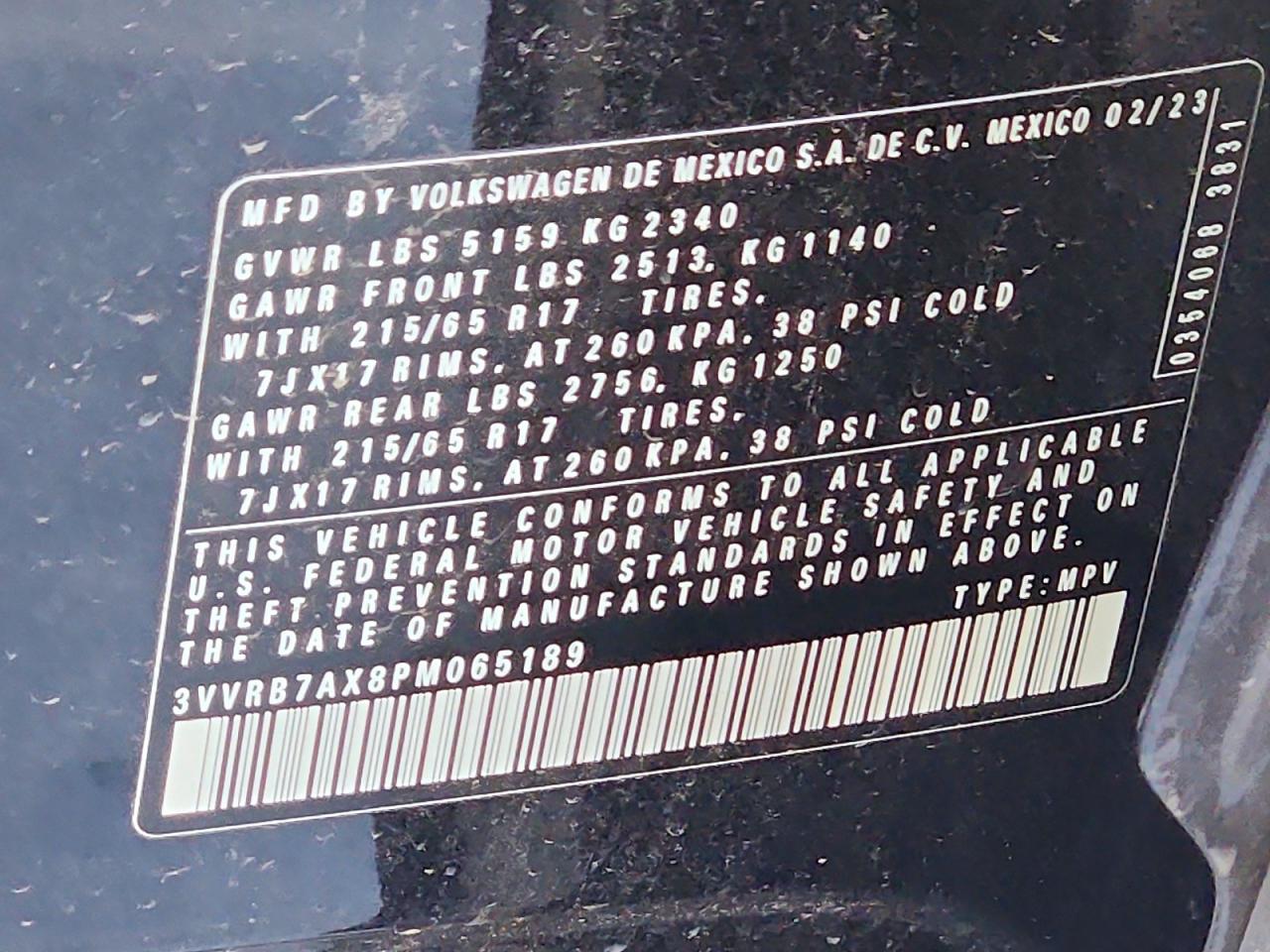 2023 VOLKSWAGEN TIGUAN
