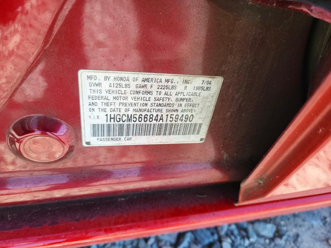 2004 HONDA ACCORD
