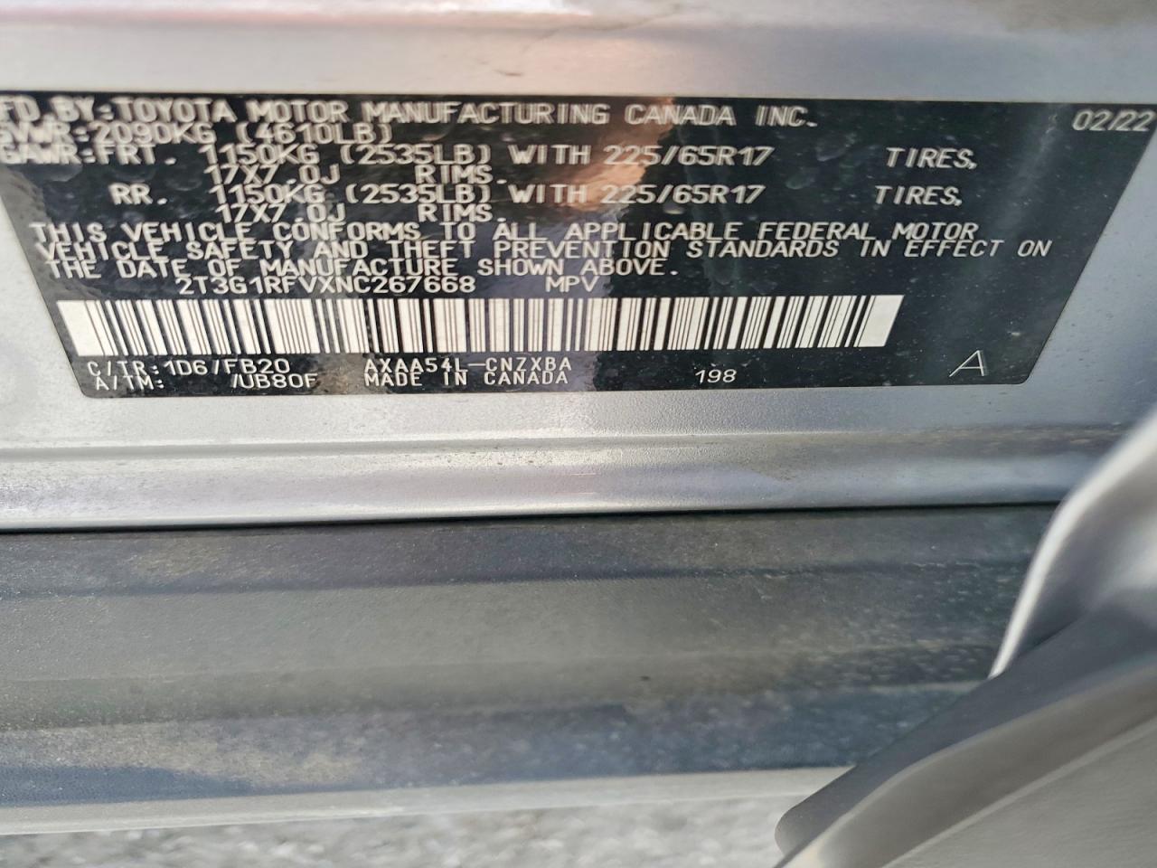 2022 TOYOTA RAV4