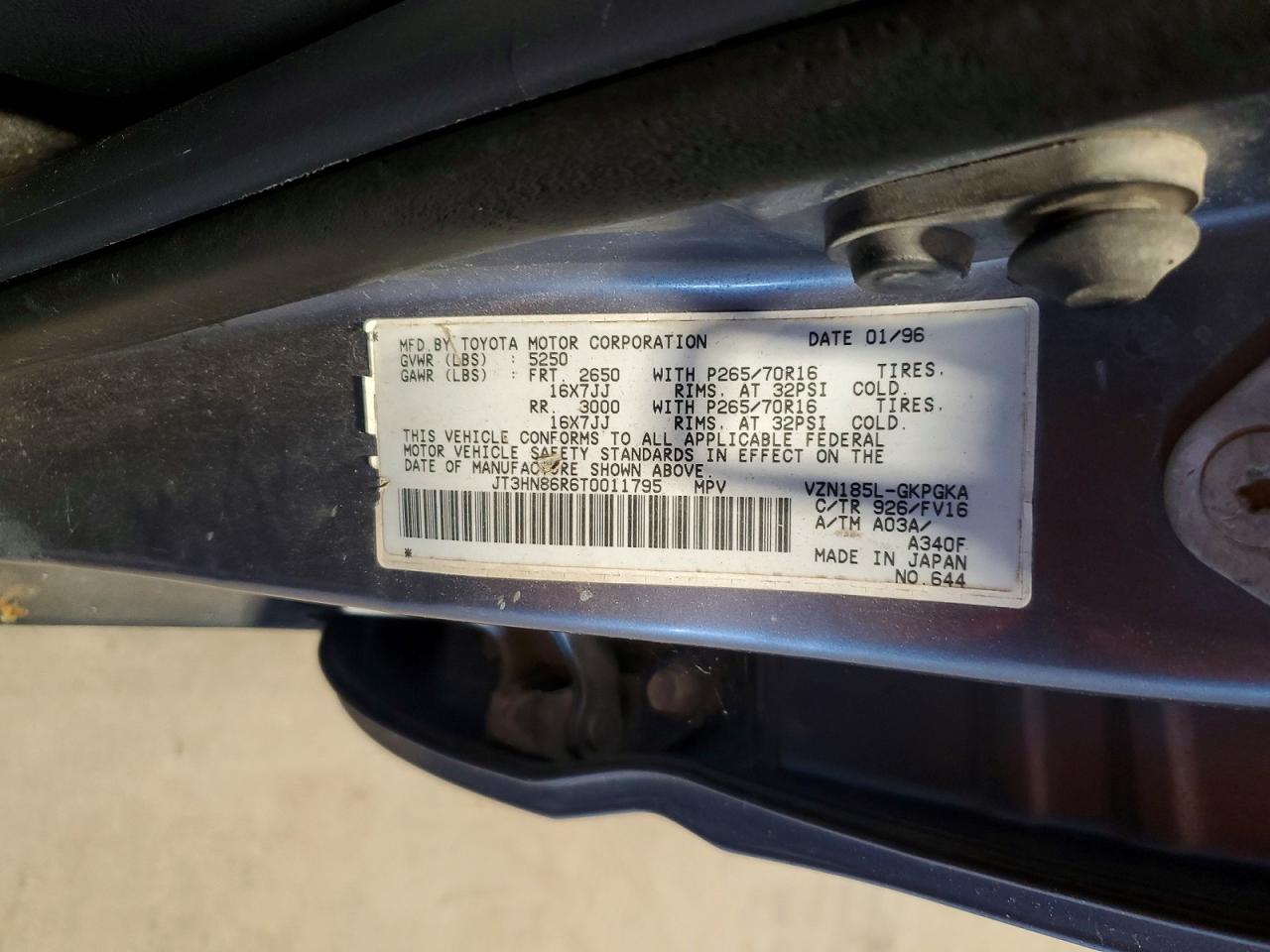 1996 TOYOTA 4RUNNER