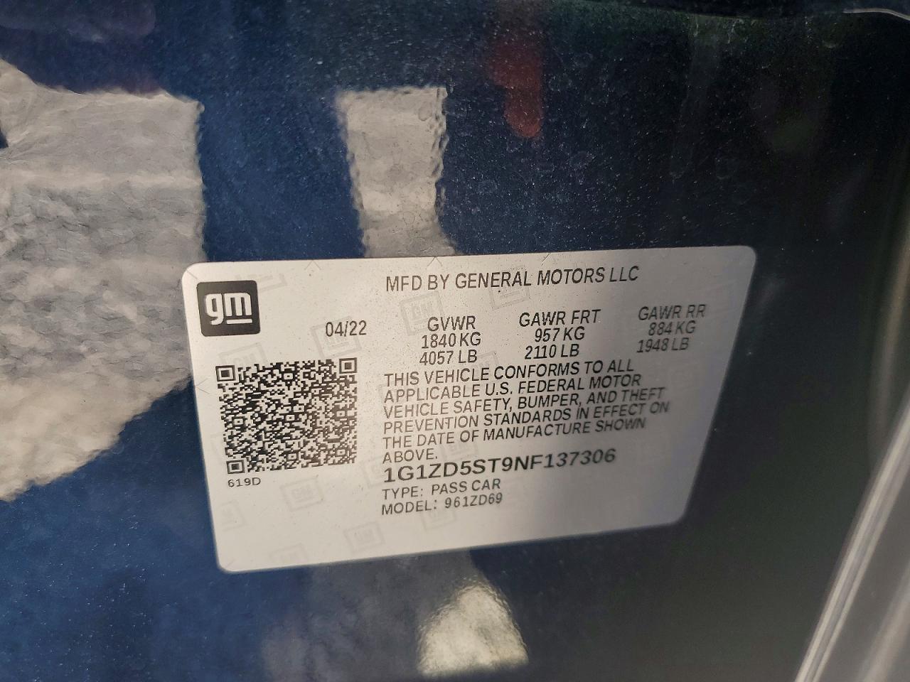 2022 CHEVROLET MALIBU