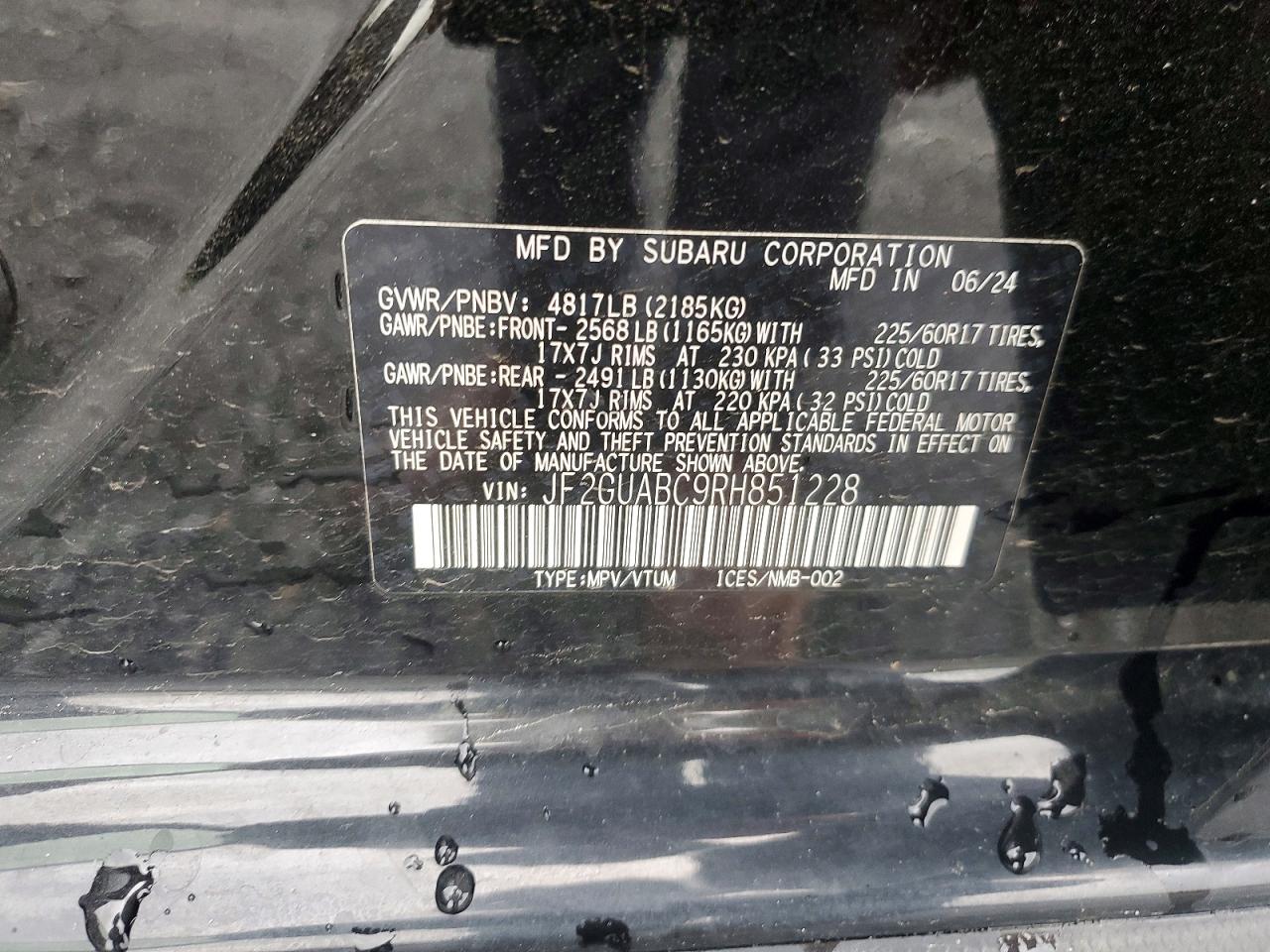 2024 SUBARU CROSSTREK