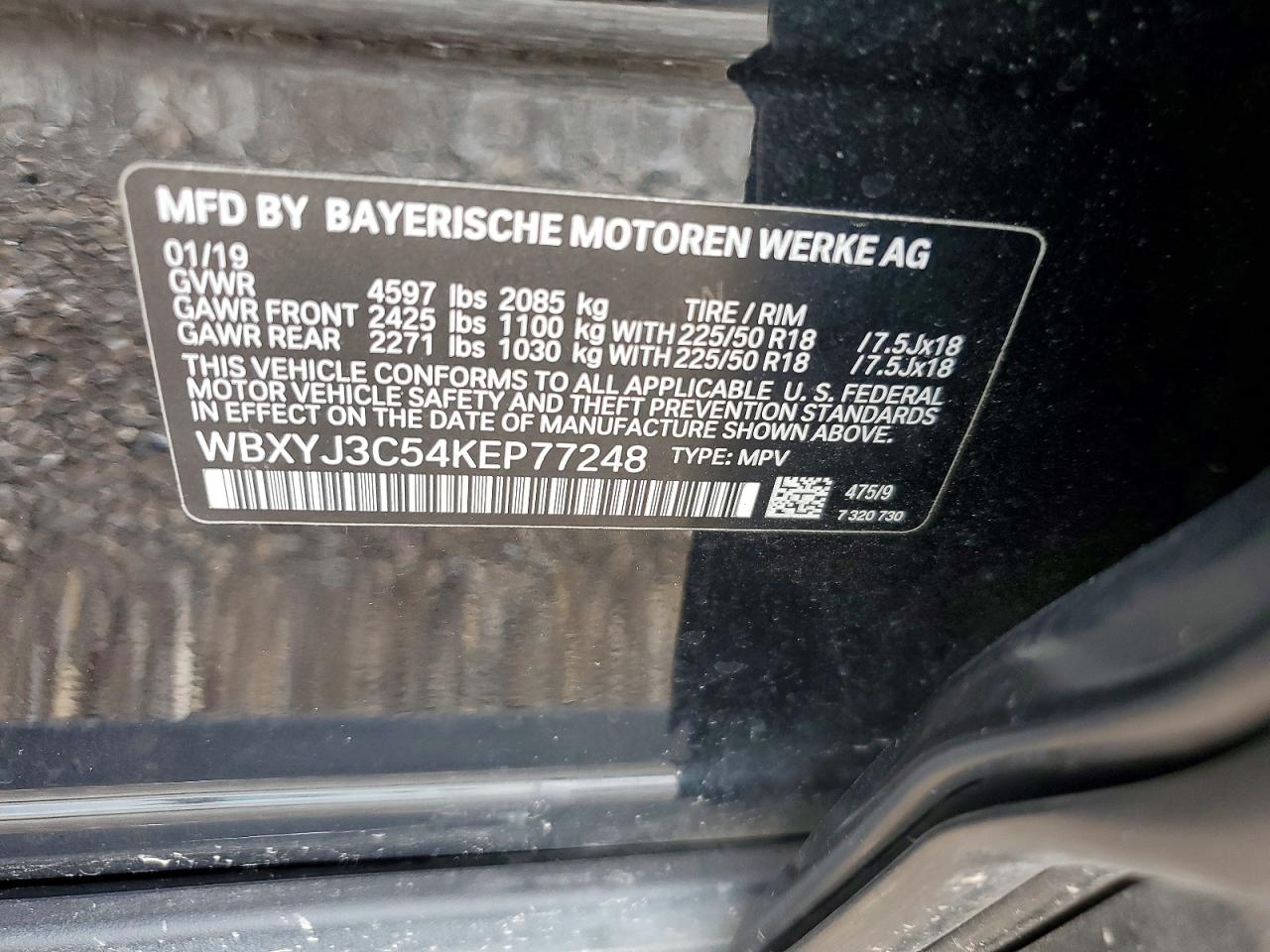 2019 BMW X2