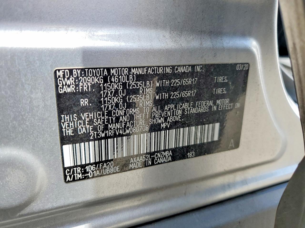 2020 TOYOTA RAV4