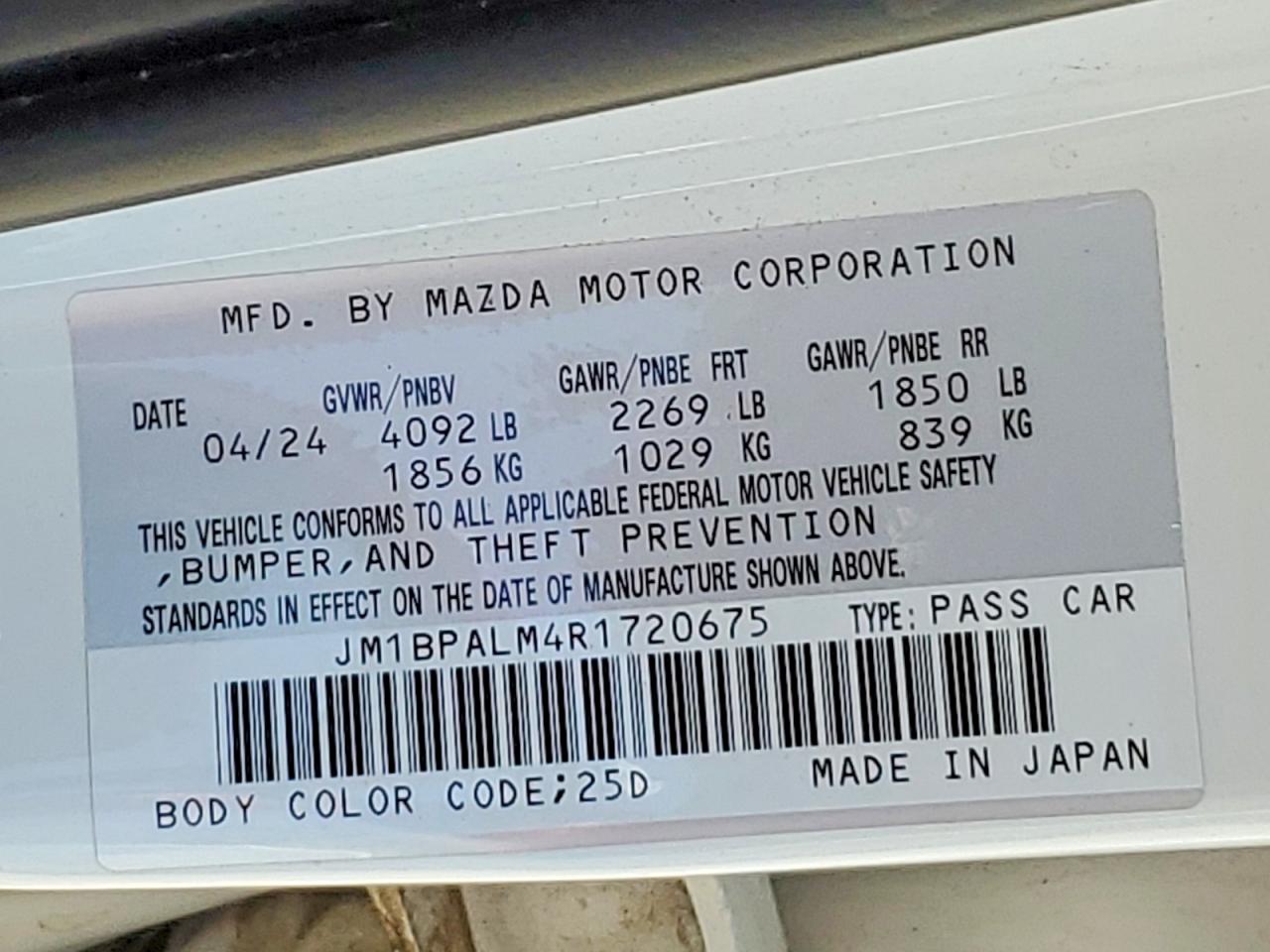 2024 MAZDA 3