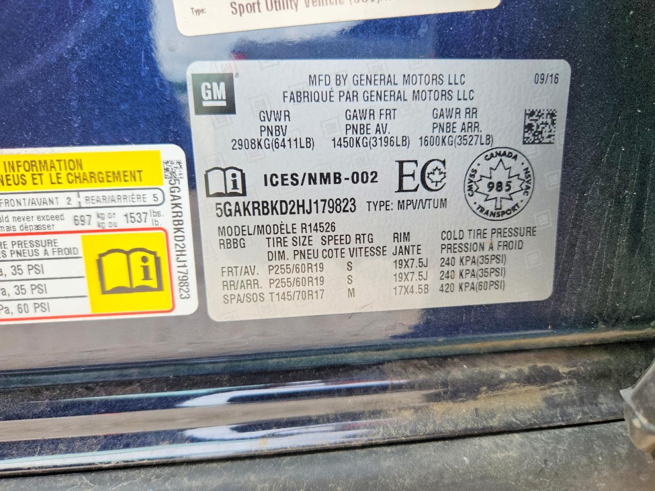 2017 BUICK ENCLAVE