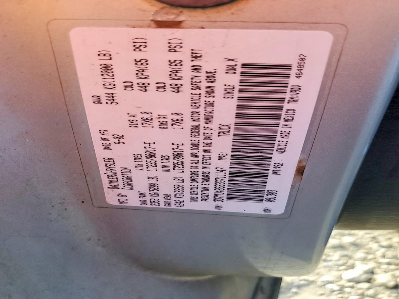 2003 DODGE RAM 3500
