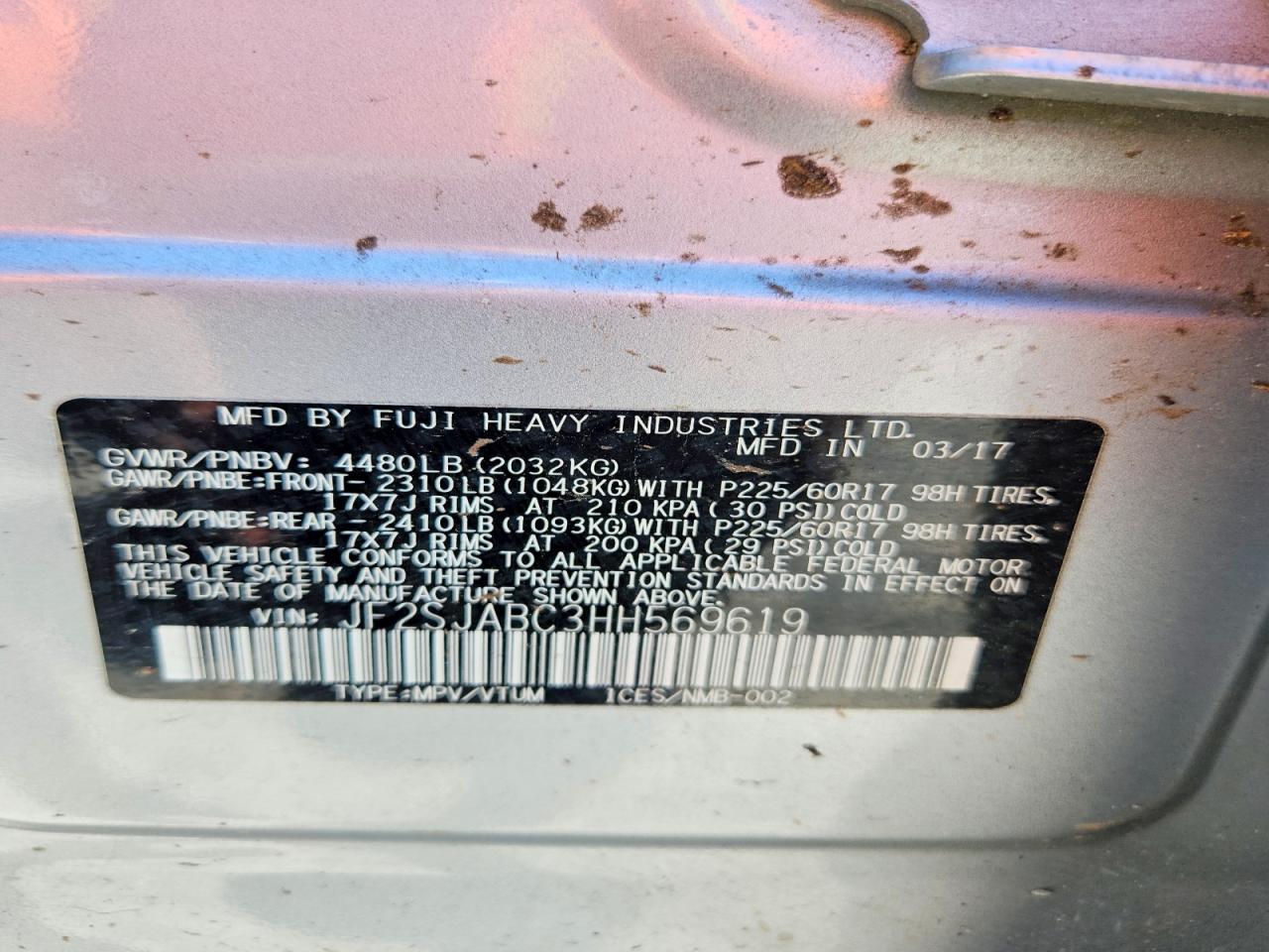 2017 SUBARU FORESTER