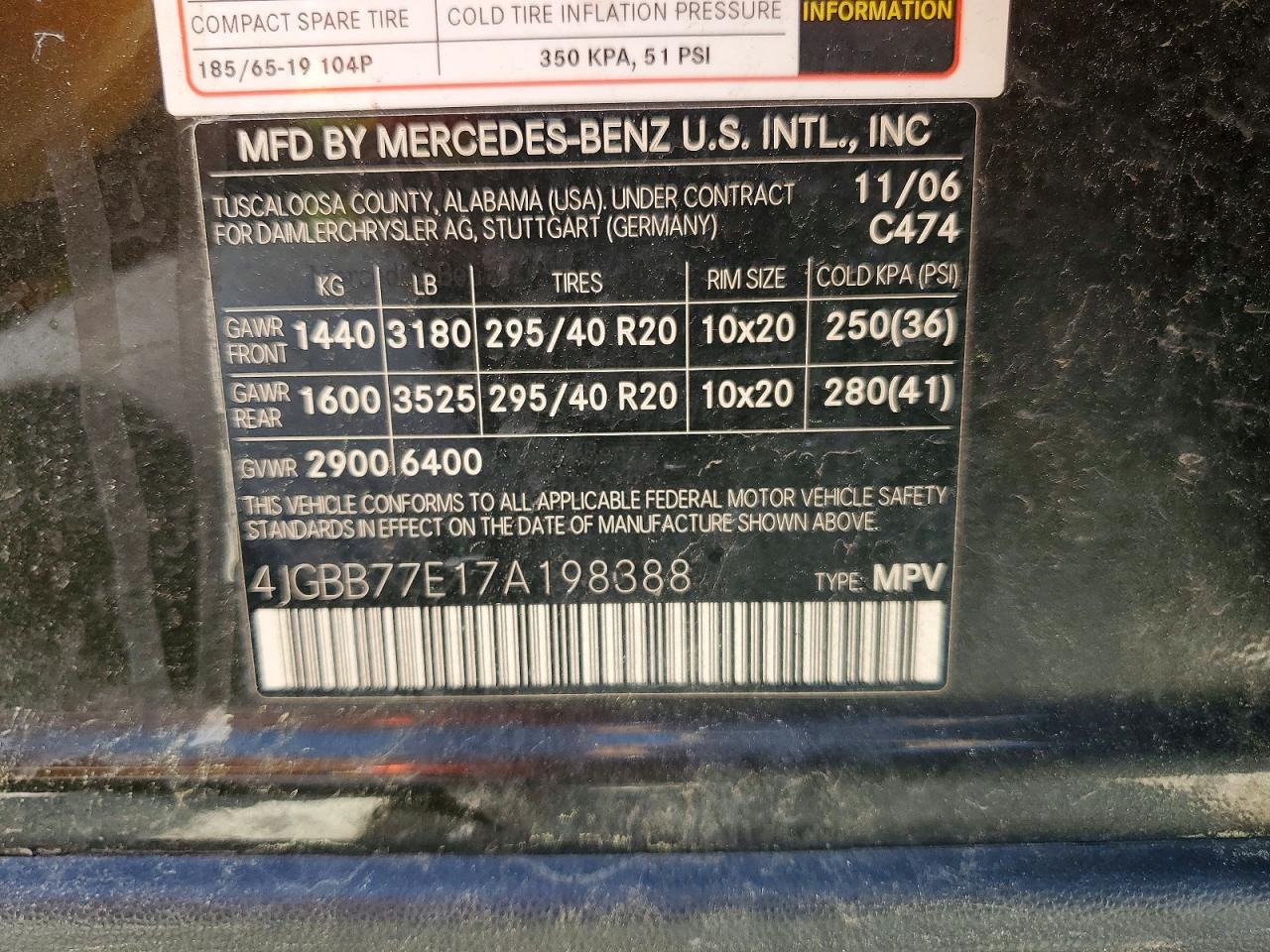 2007 MERCEDES-BENZ M-CLASS